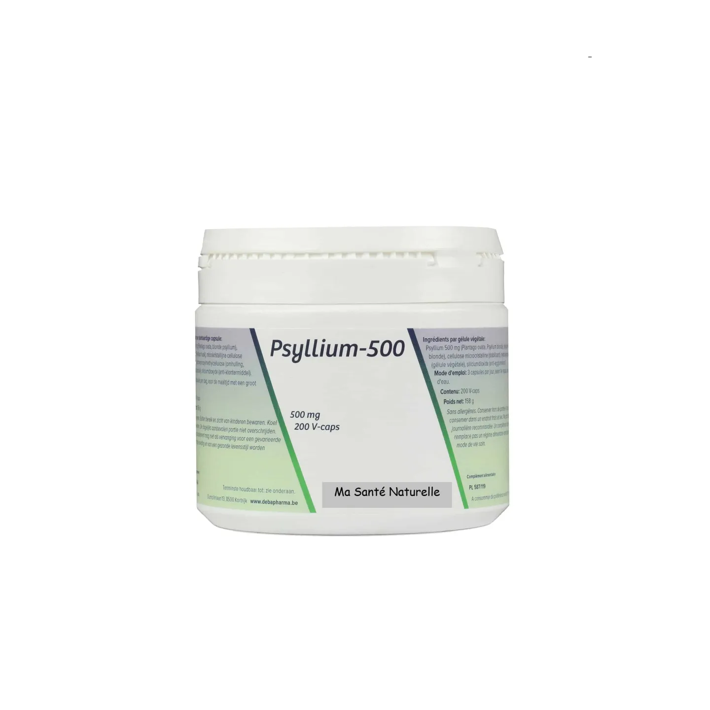 Psyllium 500 mg 200 V-capsules