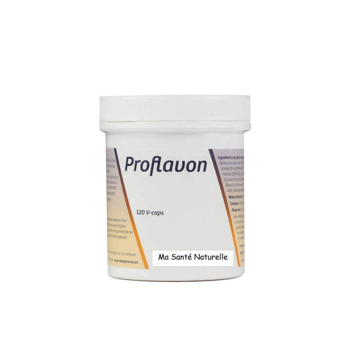 Proflavon (formule pour la prostate, contient: Sabal, Vitamine E, Zinc, Sélénométhionine,  extrait Broccoli et Lycopène)