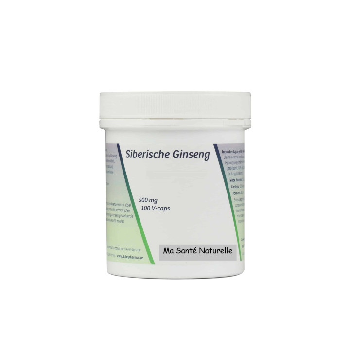 Ginseng de Sibérie-500 mg (ELEUTHEROCOCCUS)( 5:1 extrait )(0,9% eleutherosides) 100 capsules végétales