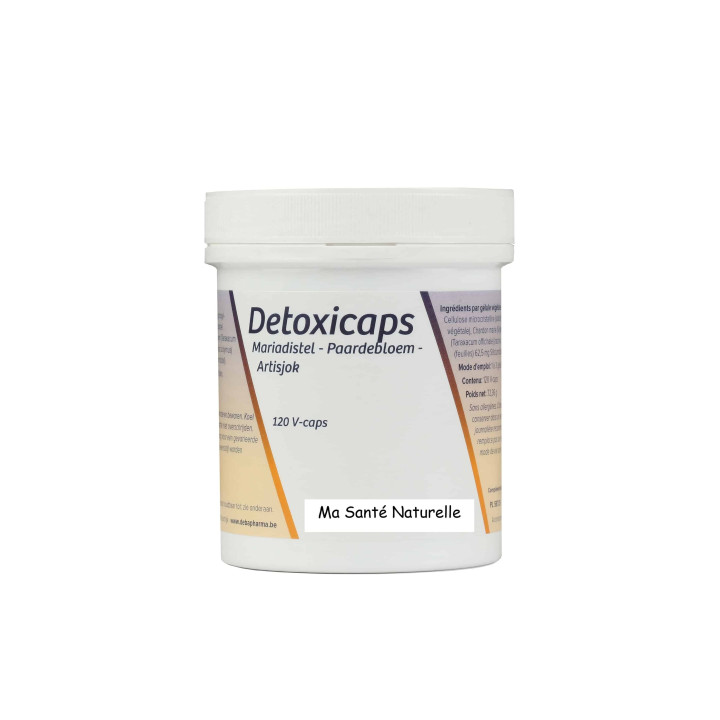 Detoxicaps (Chardon Marie, Pissenlit, Artichaut - extraits standardisés)-120 capsules végétales