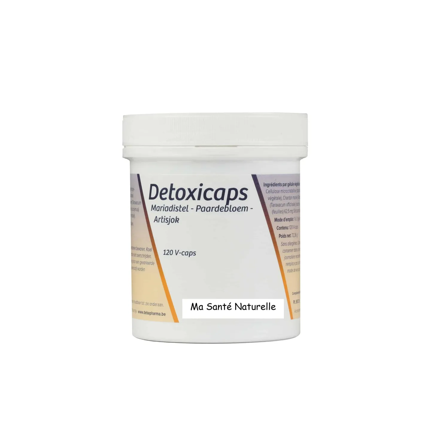 detoxicaps,chardon marie,pissenlit, artichaut,extraits standardises 120 capsules