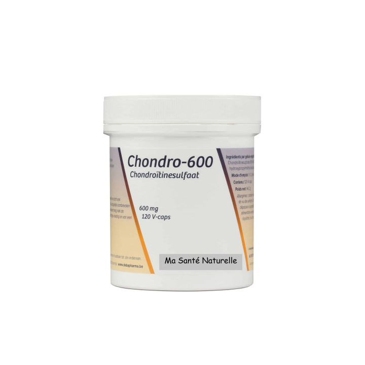 Chondro-600 (sulfate de chondroïtine 99,9 % pur-origine marine) 120 capsules végétales