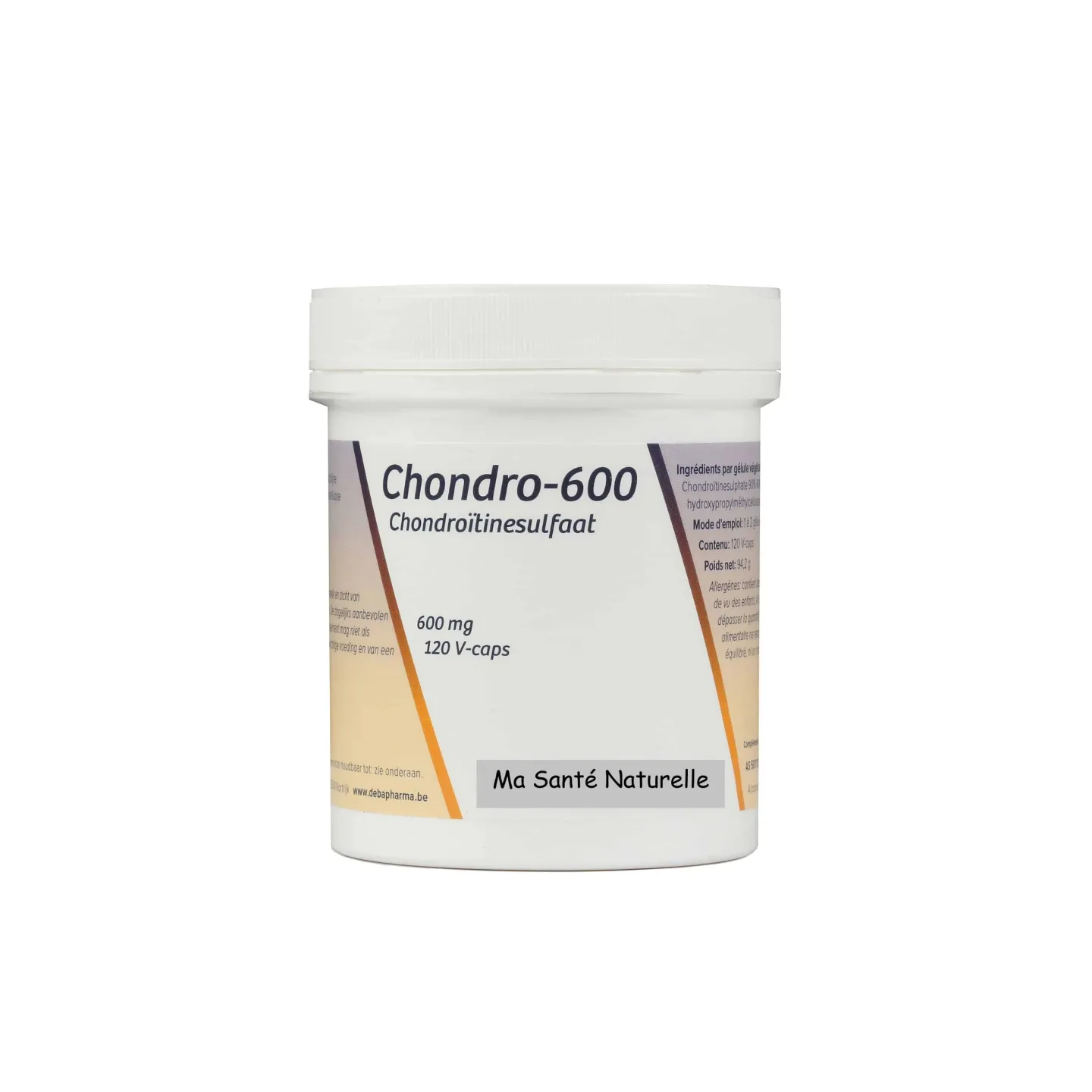 Chondro-600,sulfate de chondroïtine 99,9 % pur,120 capsules végétales