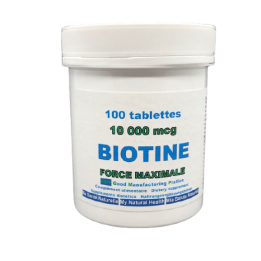 Biotine, perte de cheveux, peau,muscles,flore intestinale,vitamine h