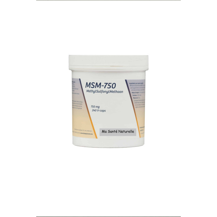 M.S.M. 750 mg (Méthyle Sulfonyle Méthane)(OPTI-MSM) 240 capsules végétales