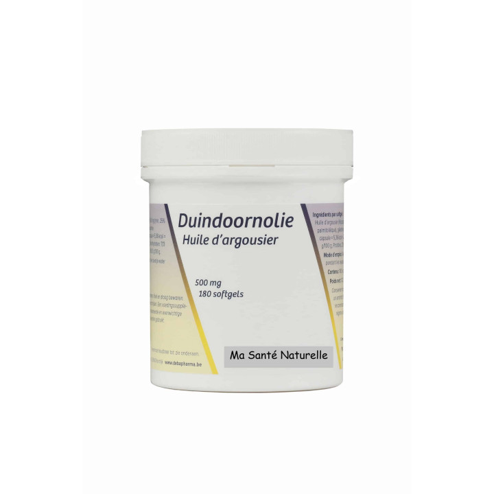 Sanddornöl 500 mg (Omega-7) 180 Weichkapseln
