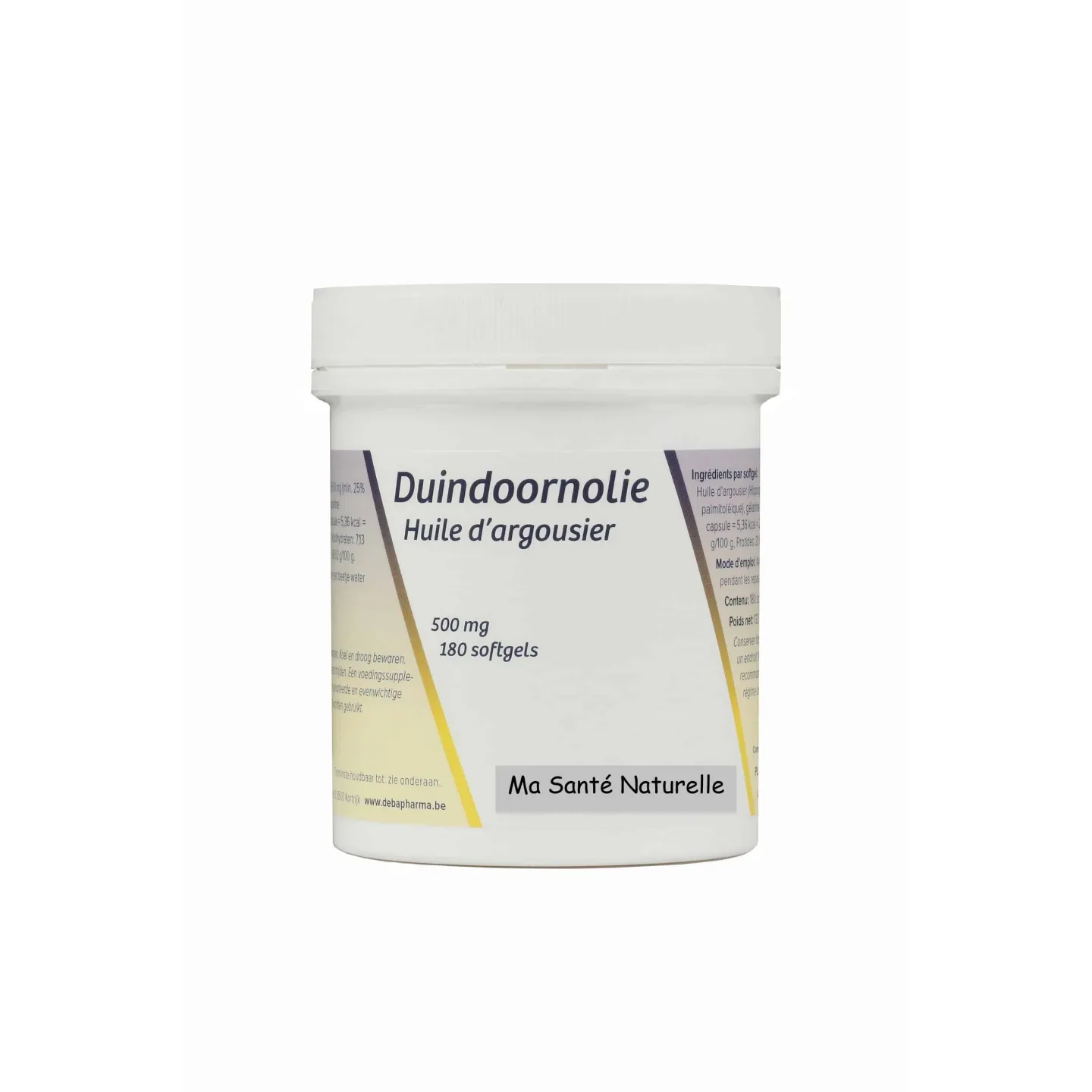 HUILE D’ARGOUSIER 500 mg (Omega-7) 180 capsules molles / softgels