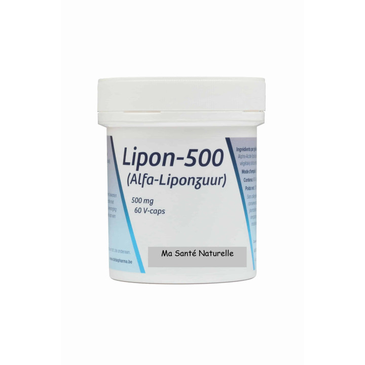 LIPON 500 mg (acide alpha-lipoïque 500 mg) 60 capsules végétales