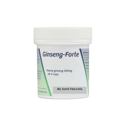 GINSENG-FORTE 500 mg (24 % de ginsénosides) (Panax Ginseng) 50 capsules végétales