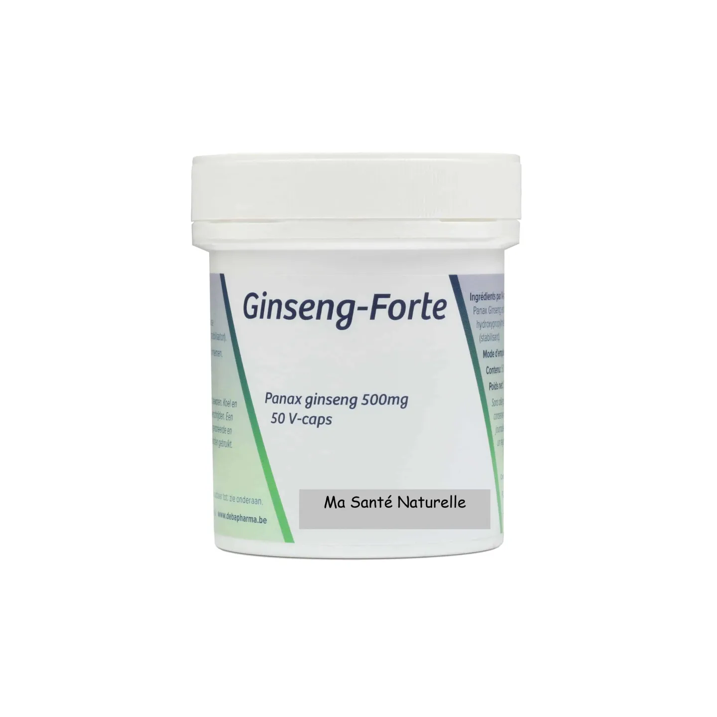 GINSENG-FORTE 500 mg (24 % de ginsénosides) (Panax Ginseng) 50 capsules végétales