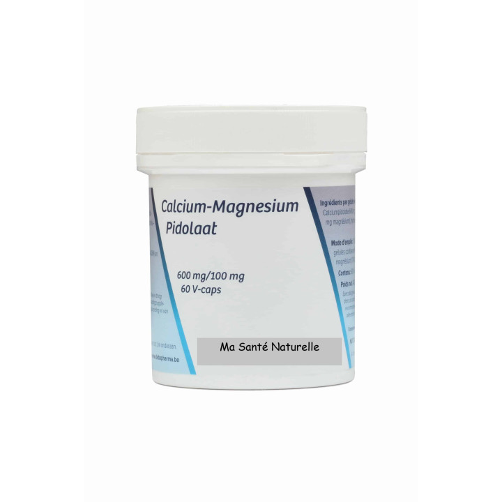 Calcium/Magnesium pidolate (600/100 mg) - 60 capsules végétales