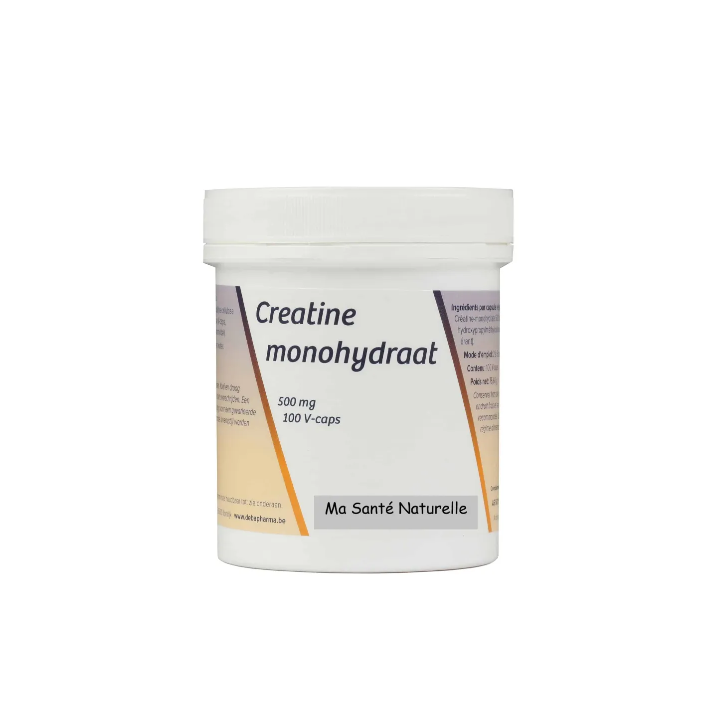 Créatine monohydrate 500 mg  Fournisseur d'énergie à court terme.